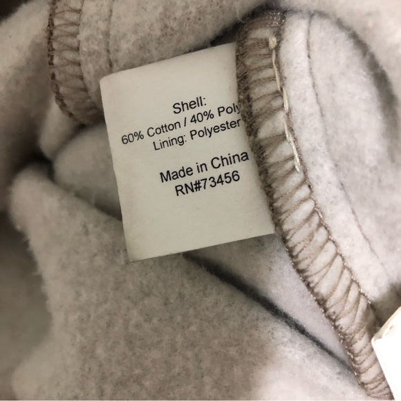 Sebby Collection Taupe Heathered/Nutmeg Colored Hooded Jacket - Size Medium - Picture 7 of 9